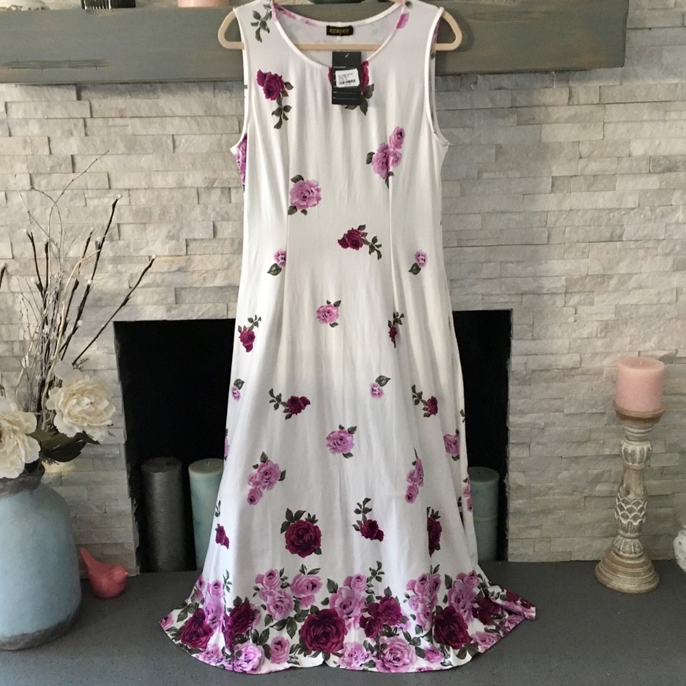 REBORN FLOWERED MAXI DRESS SIZE XL